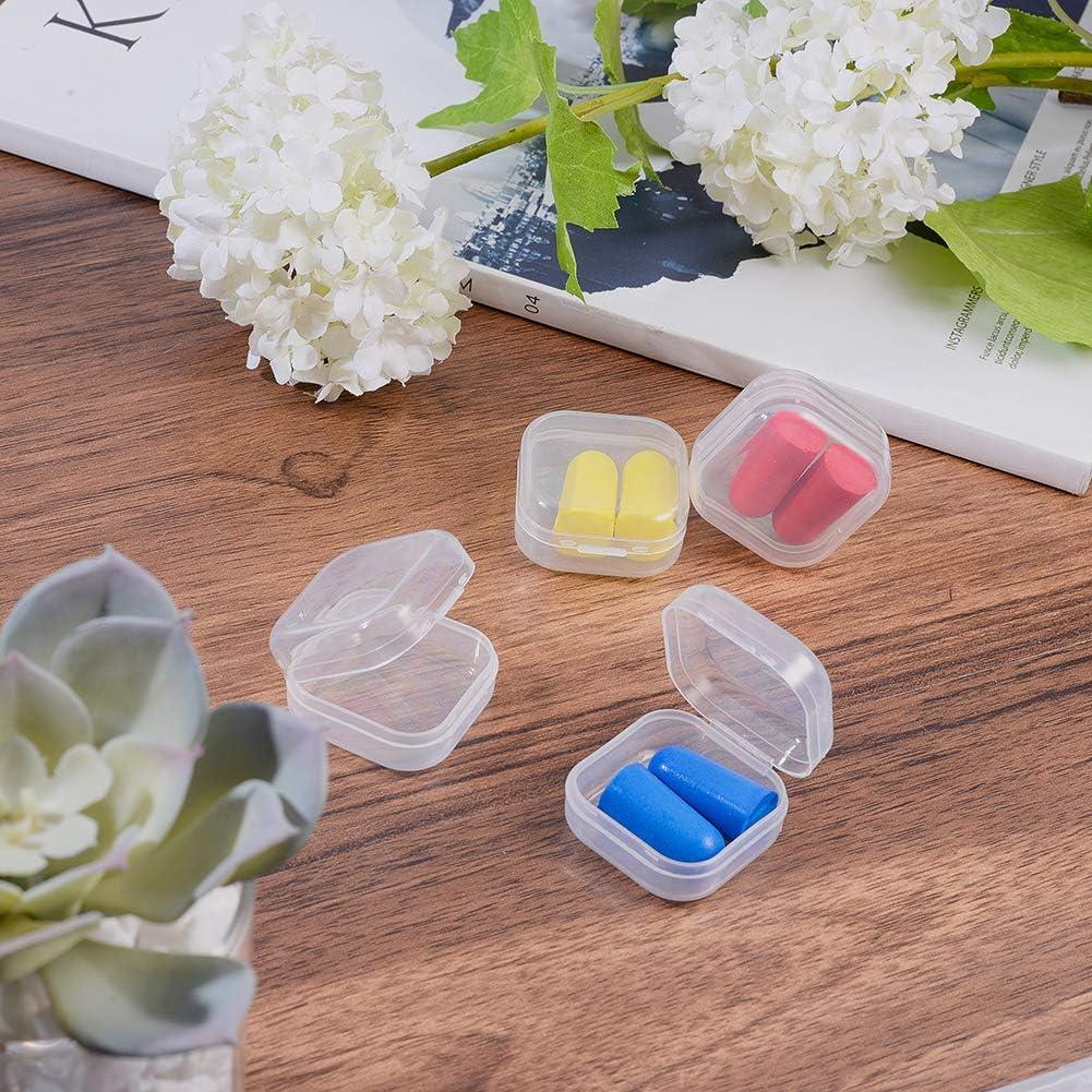 Cajas de Almacenamiento Plástico Transparente BENECREAT 24 Unidades 3.5x3.5x1.8 cm