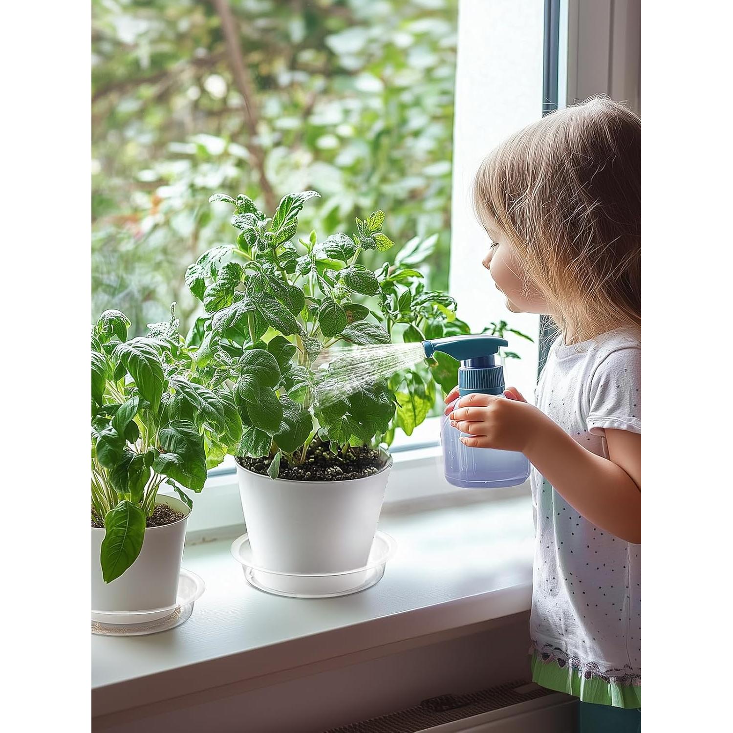 Platillos Transparentes para Macetas GROWNEER 15cm - 15 Pcs