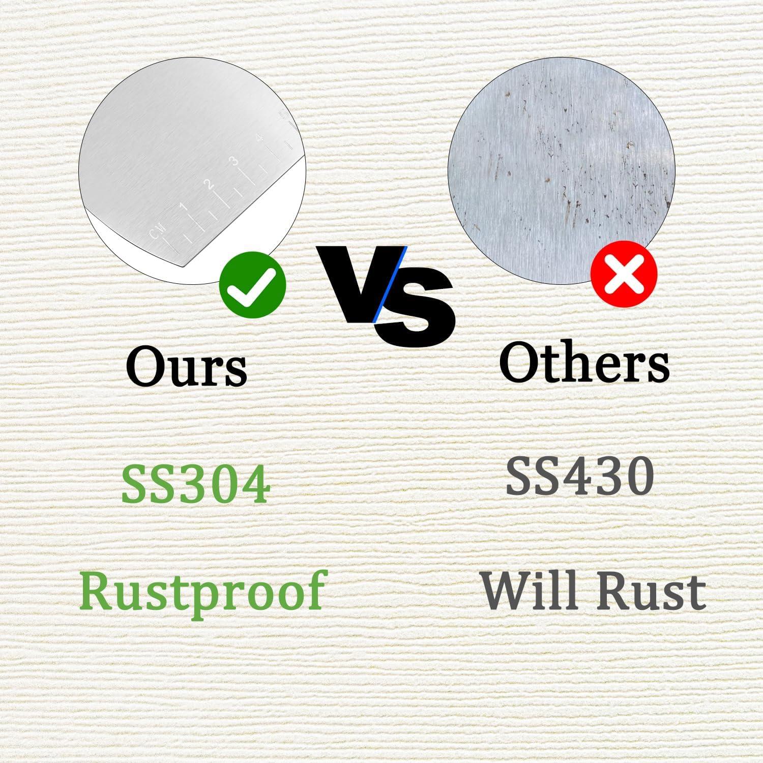 Raspador de Parrilla Kichwit Acero Inoxidable 304 Mango Madera