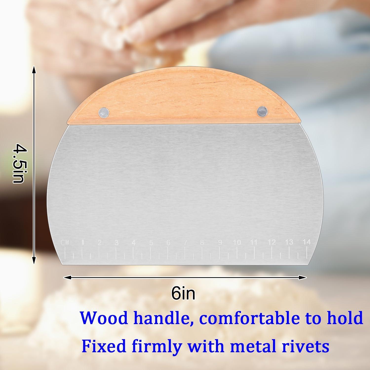 Raspador de Parrilla Kichwit Acero Inoxidable 304 Mango Madera