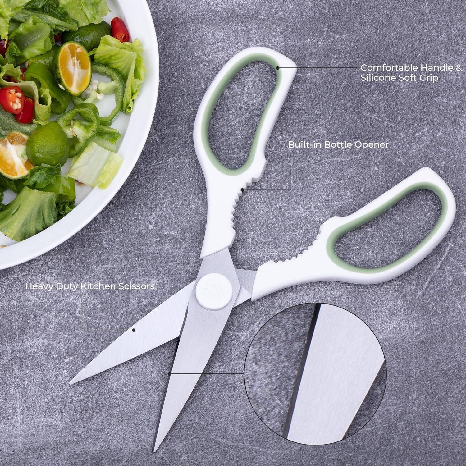 Tijeras de Cocina Linoroso 20.57 cm Multifuncionales con Soporte