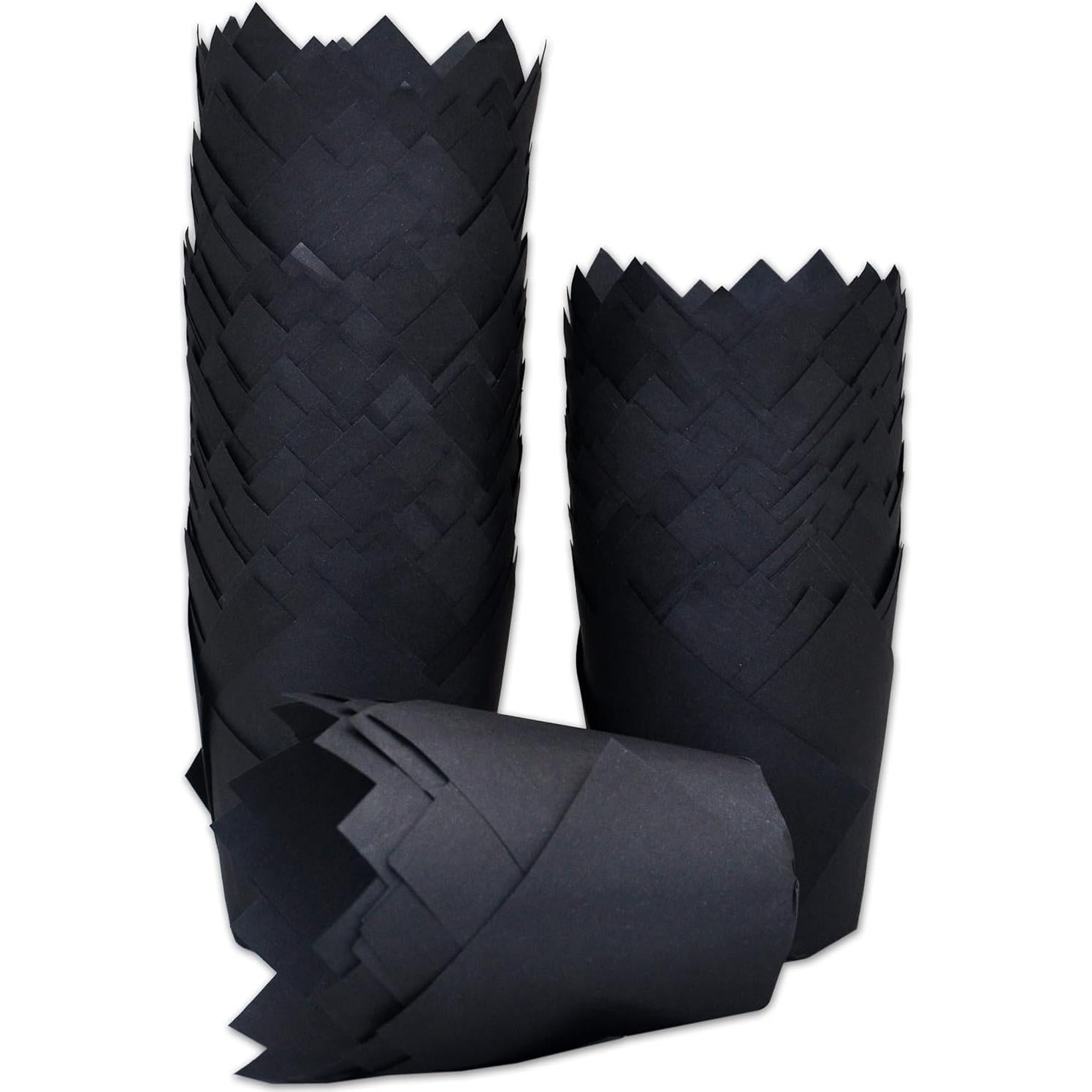 Tazas para Hornear Tulipán MyBakning 130 Piezas 5.7 cm Negro