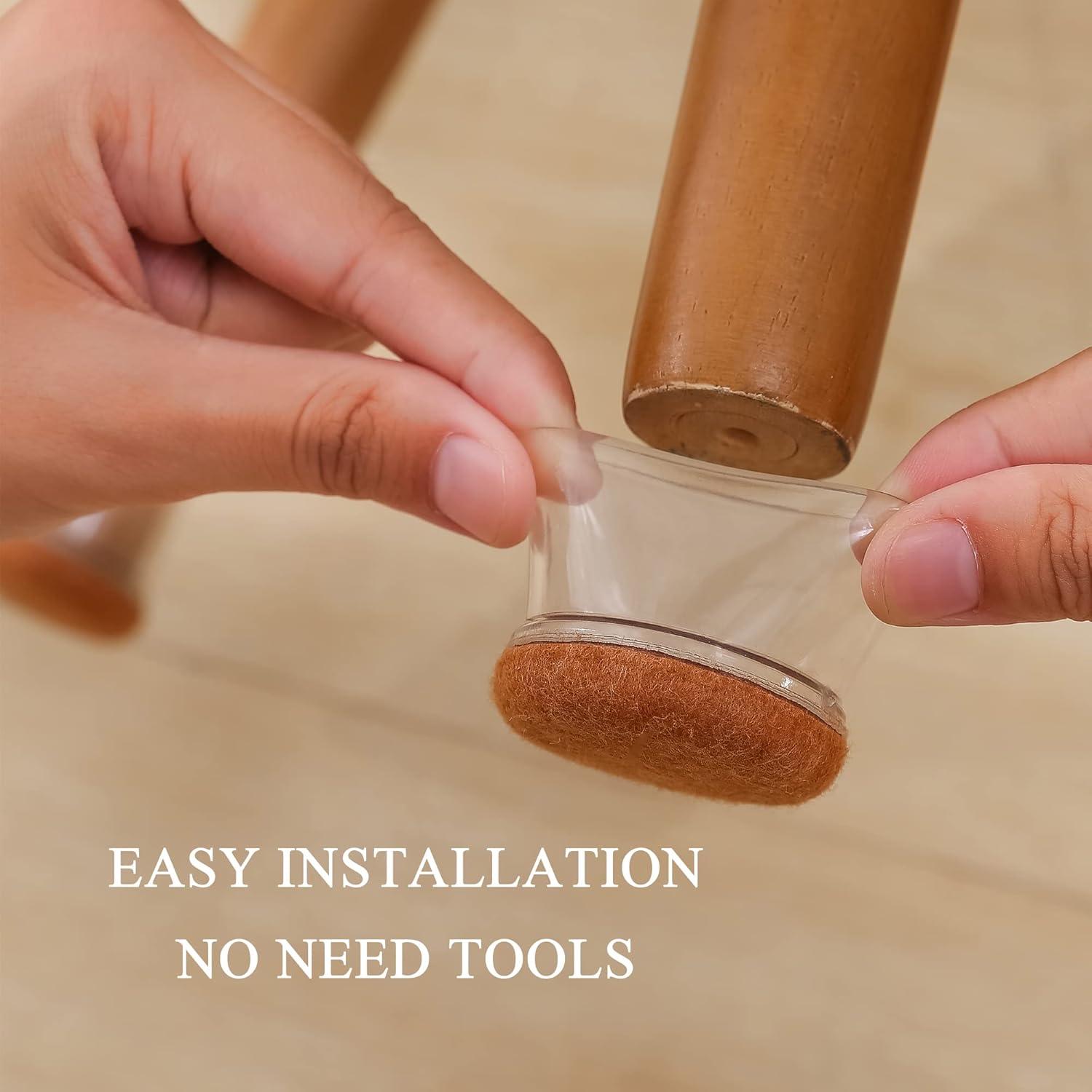 16 Tapones de Silicona para Patas de Silla Kotiorname 2.54 cm