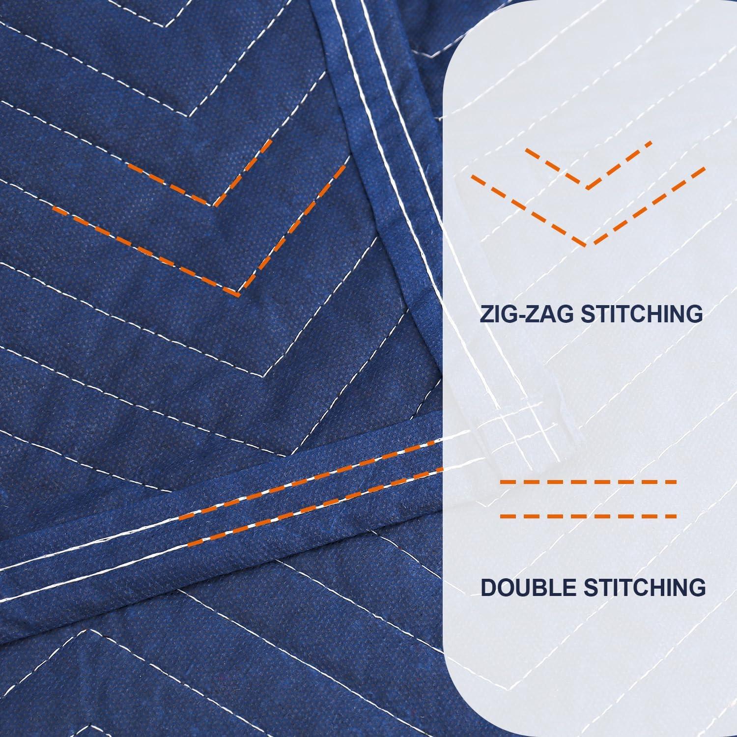 Mantas de Mudanza TwomHom 80x72 cm Alta Resistencia Azul