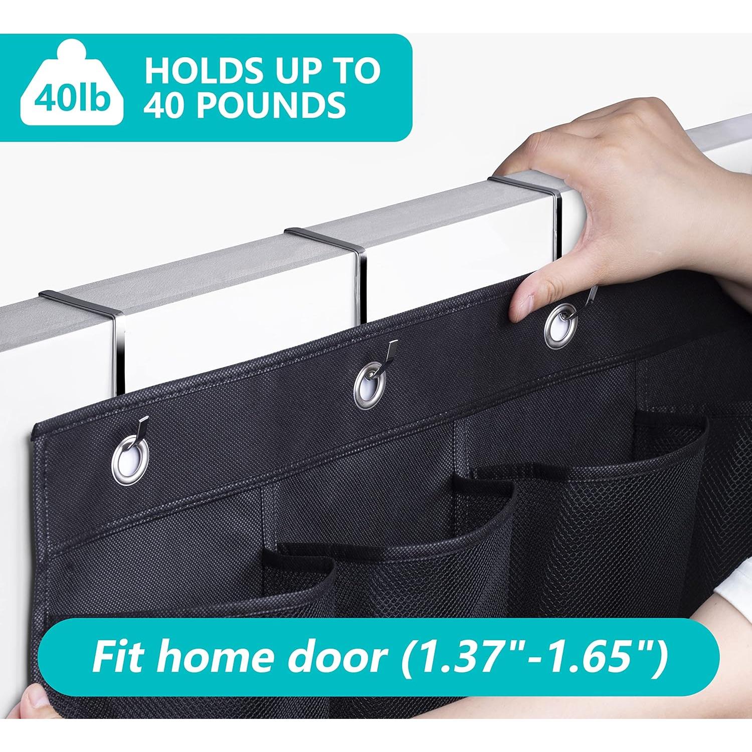 Organizador de Zapatos para Puerta MISSLO 24 Bolsillos Malla Negro