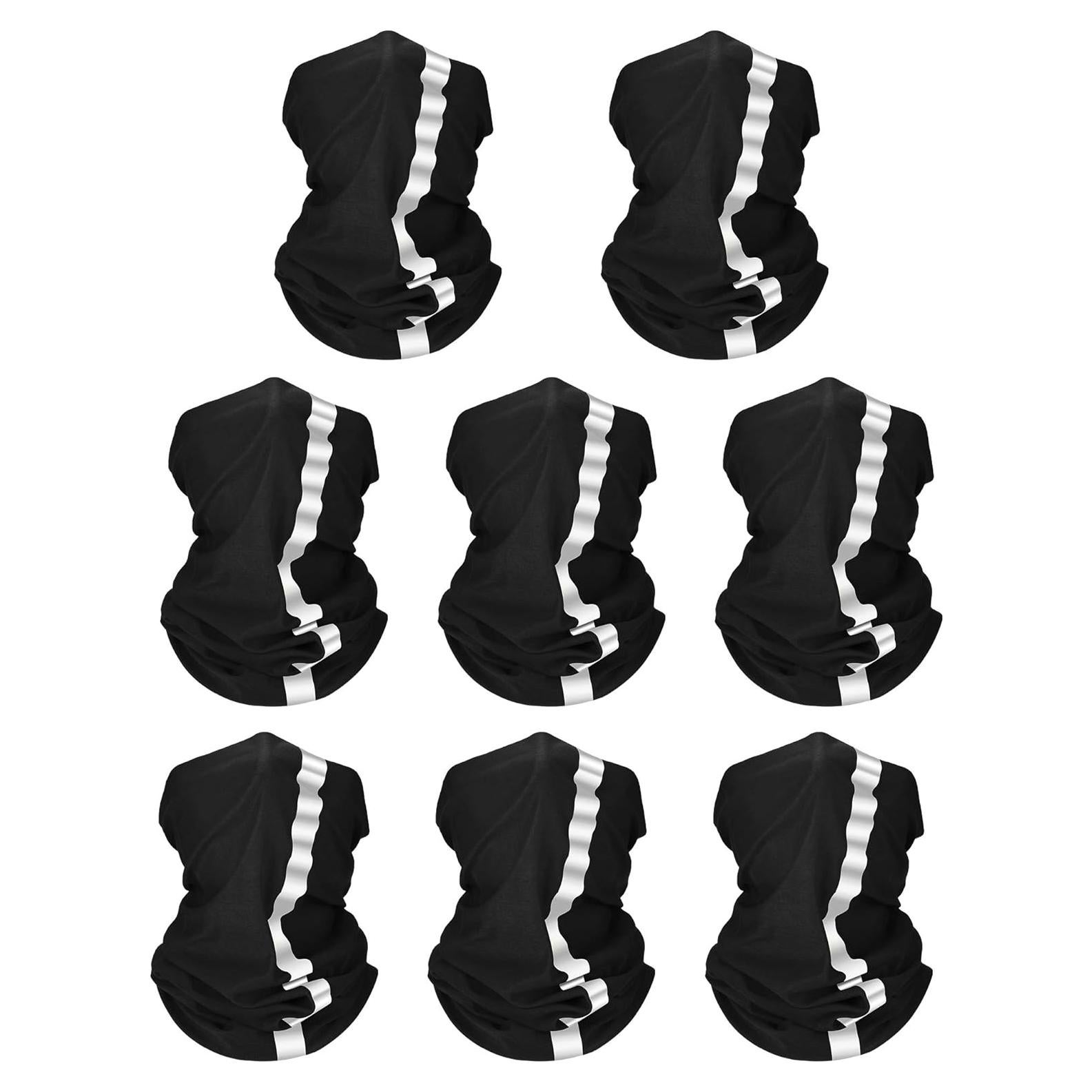 Bufandas de Cuello Reflectantes SATINIOR 8 Pcs UV Poliéster