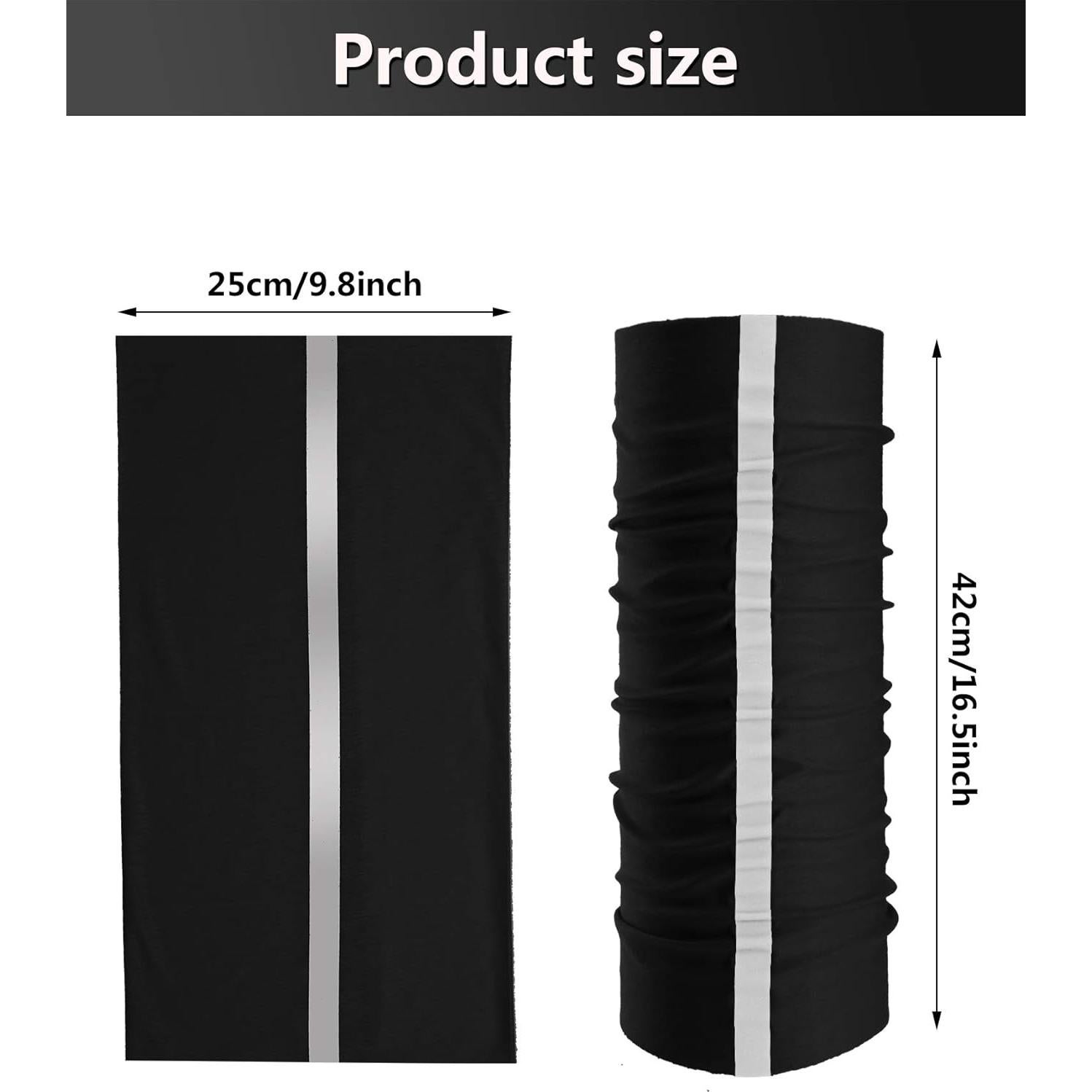 Bufandas de Cuello Reflectantes SATINIOR 8 Pcs UV Poliéster