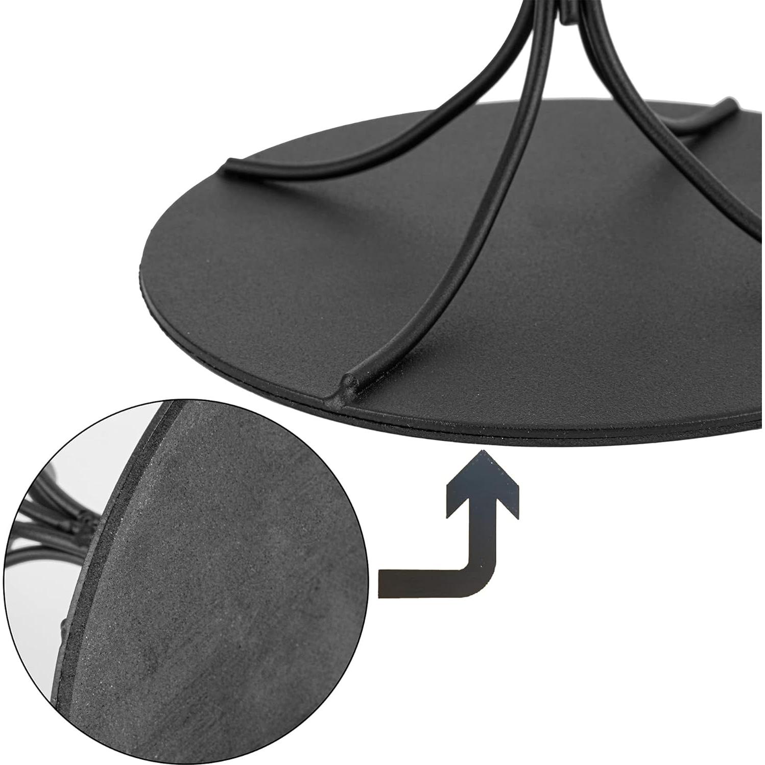 Soporte para Sombreros de Metal Bjewego - Juego de 2, Negro