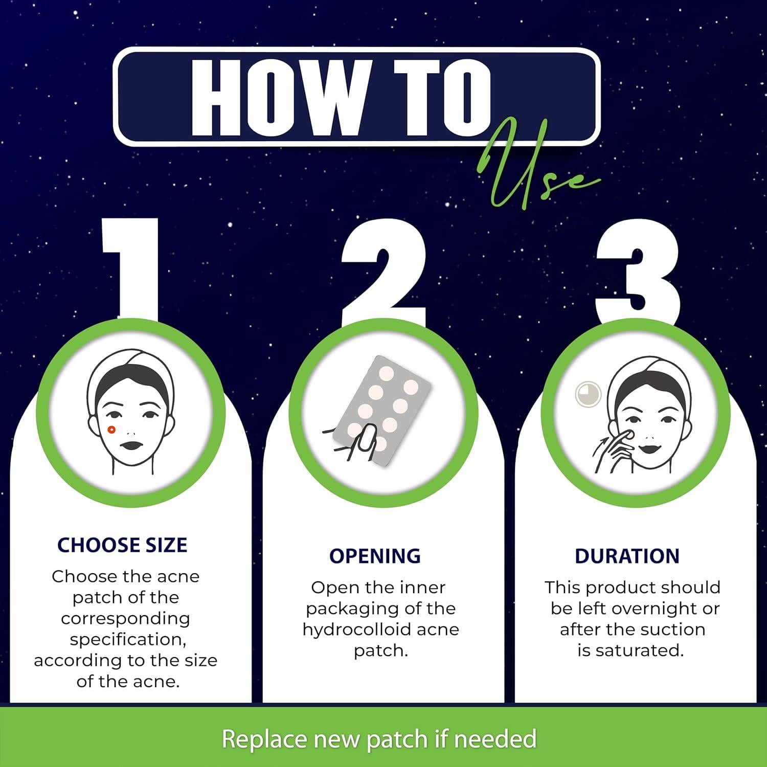 Parche para Granos Estrella NC Natural Cures - 40 Unidades