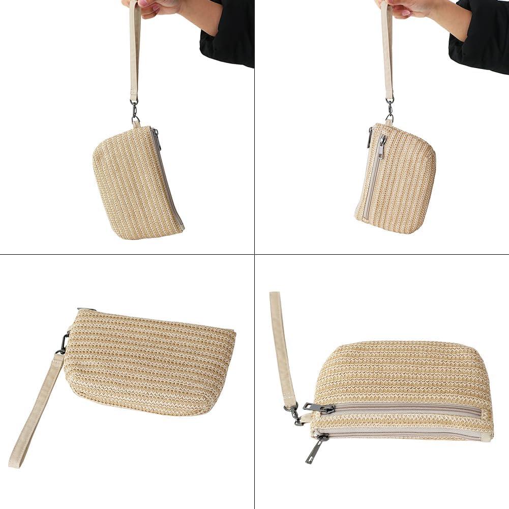 Cartera de muñeca BUBU amarilla 20x15 cm con 3 cremalleras