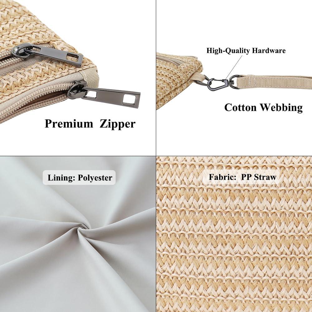 Cartera de muñeca BUBU amarilla 20x15 cm con 3 cremalleras