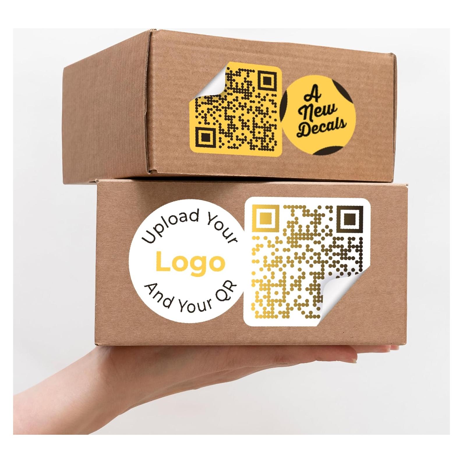 Etiquetas de Código QR Personalizadas AnewDecals 7.62 a 25.4 cm