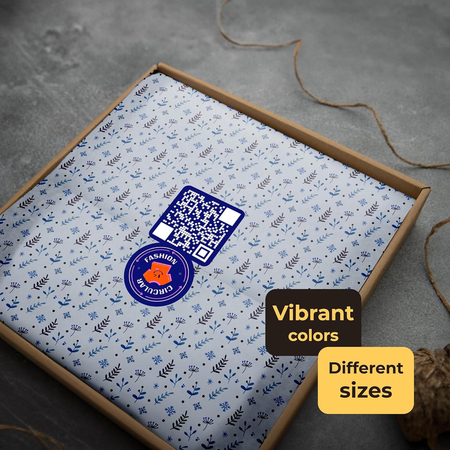 Etiquetas de Código QR Personalizadas AnewDecals 7.62 a 25.4 cm