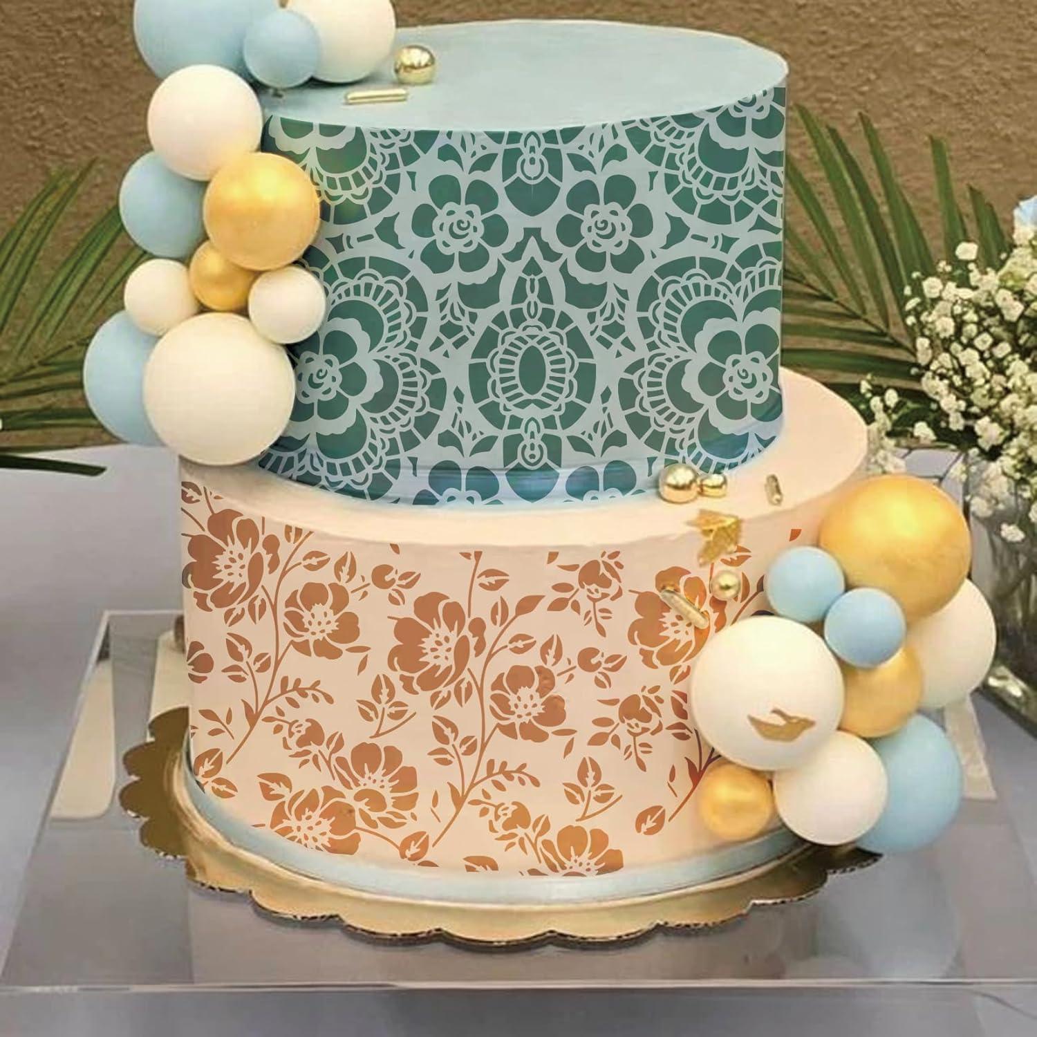 Plantillas Reutilizables para Pintura Floral Yhliua 19.8x10.2 cm