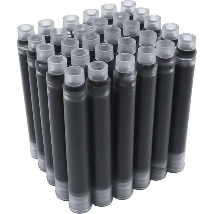 Cartuchos de Tinta Negra Jinhao 30 PCS para Pluma Estilográfica