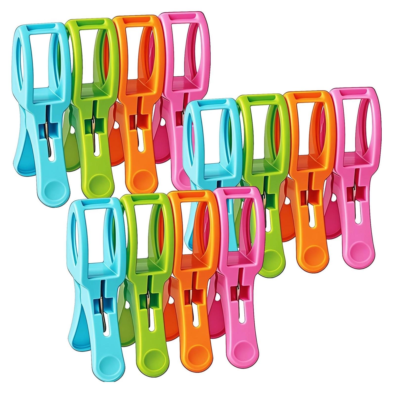 Pinzas para Toallas de Playa IELEK - Paquete de 12 Piezas
