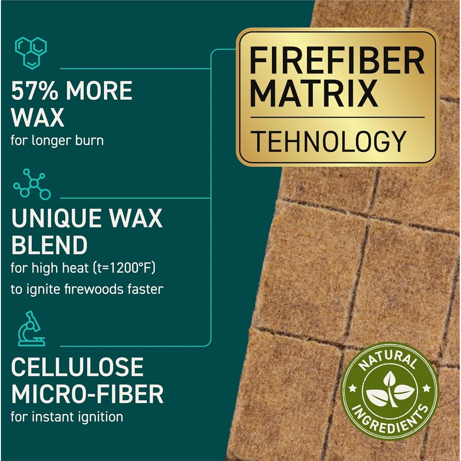 Cubos de Encendido de Fuego Naturales Forever Pine 160 pcs