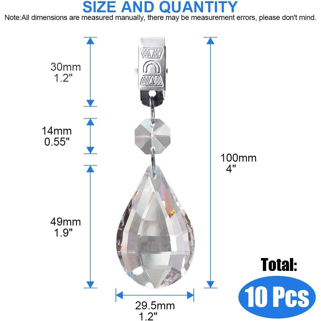 Juego de Pesas para Manteles Glarks, 10 Piezas de Cristal Lira