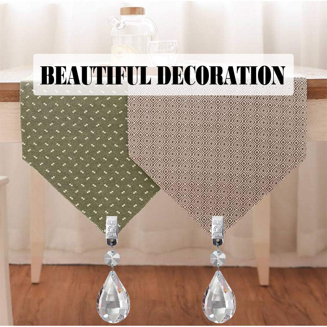 Juego de Pesas para Manteles Glarks, 10 Piezas de Cristal Lira