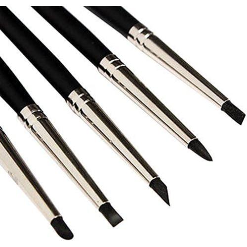 Set de 5 Pinceles de Silicona COMIART para Escultura de Arcilla