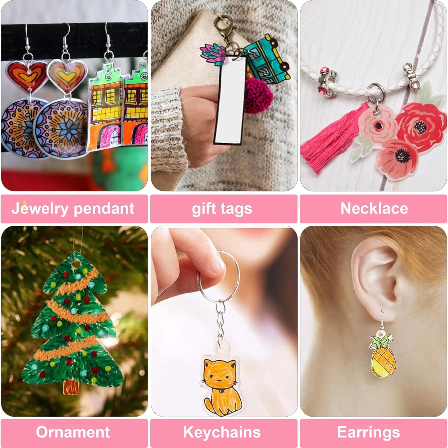 Hewolly 24 Hojas de Plástico Retráctil A6 para Manualidades