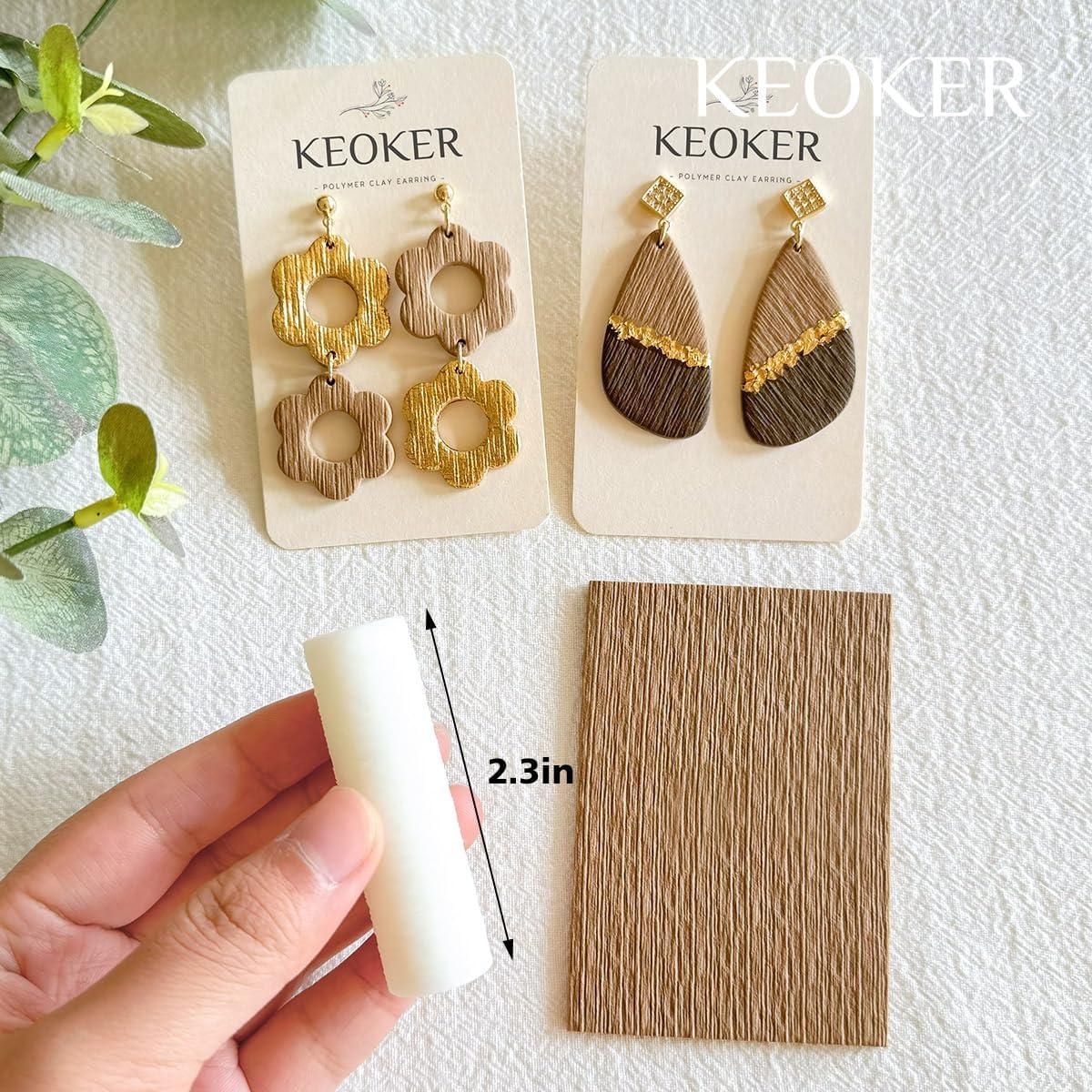 Rodillo de Textura de Arcilla Polimérica Keoker - 3 Tamaños