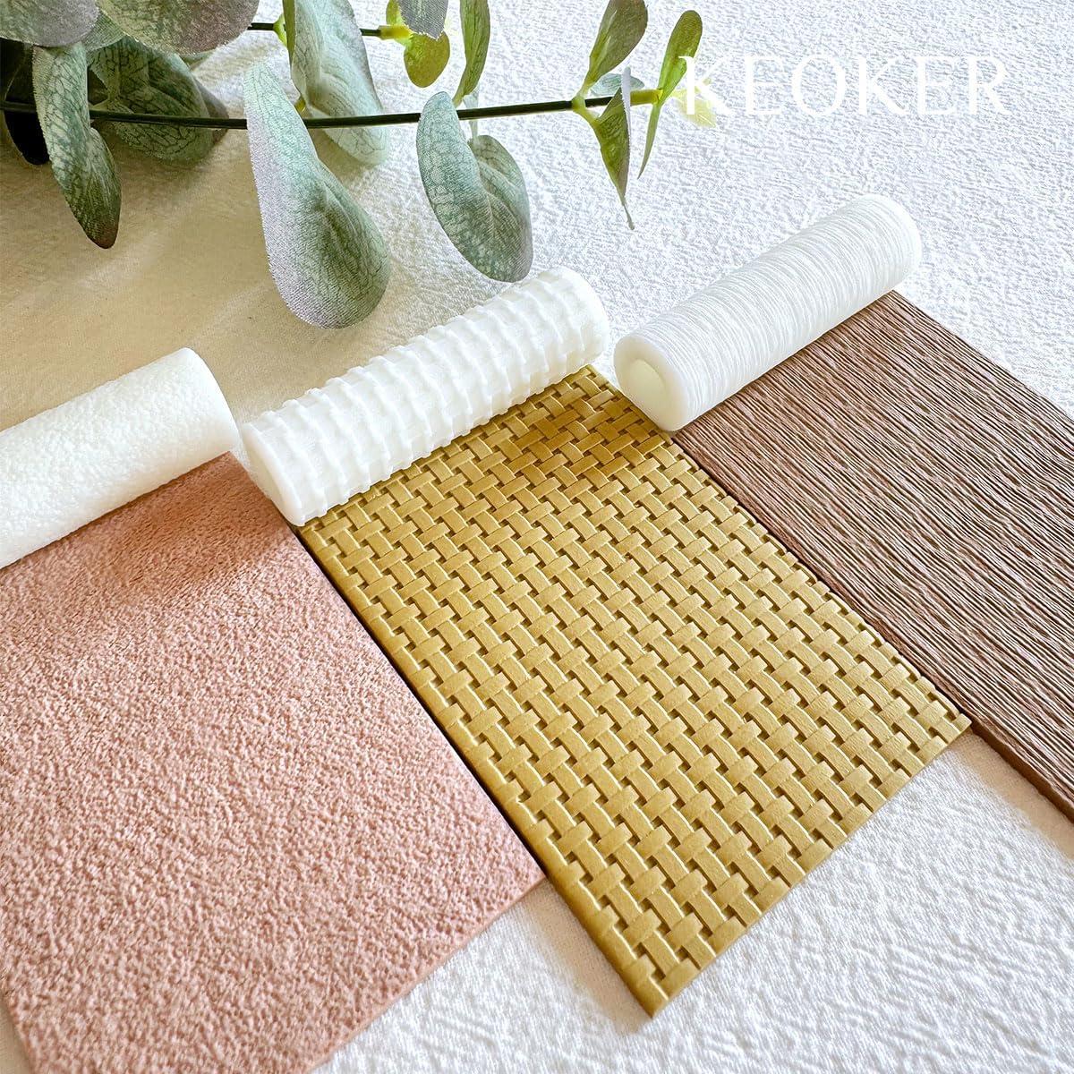 Rodillo de Textura de Arcilla Polimérica Keoker - 3 Tamaños