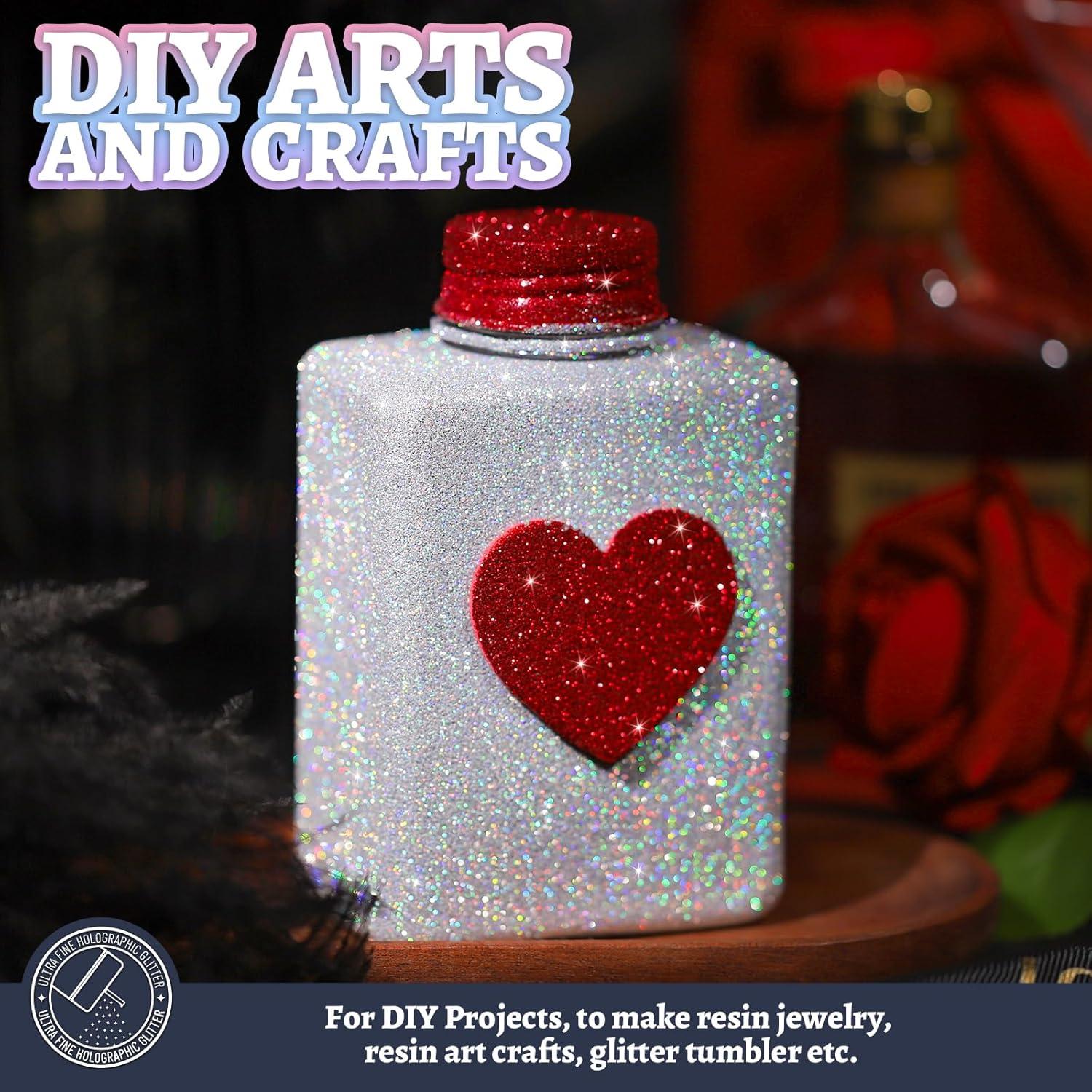 Brillo Fino Holográfico LEOBRO 180g para Manualidades y Uñas