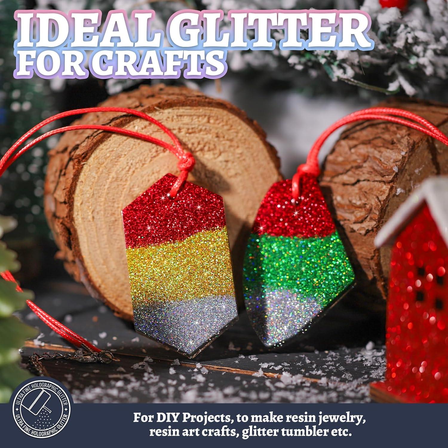 Brillo Fino Holográfico LEOBRO 180g para Manualidades y Uñas