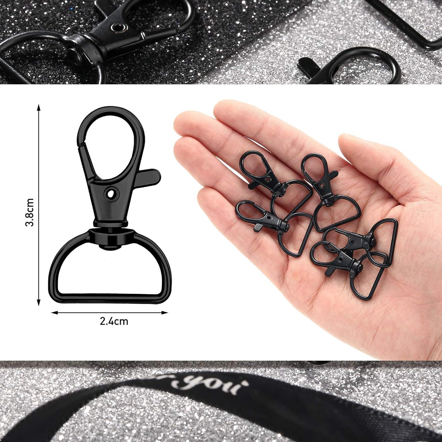 Ganchos Giratorios de Metal Hotop 35 Piezas 25 mm Negro