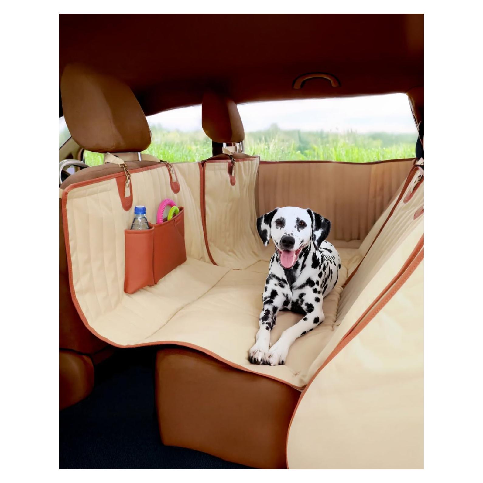 Hamaca para Perros Owleys Beige Impermeable para Auto