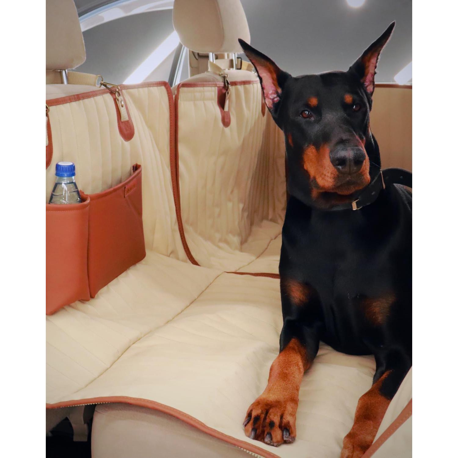 Hamaca para Perros Owleys Beige Impermeable para Auto