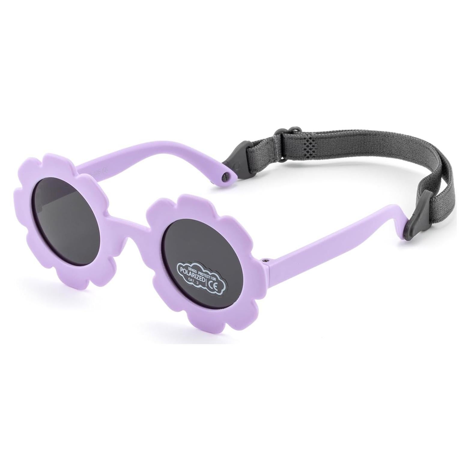 Gafas de sol polarizadas para bebés Morado Mate 0-24 meses