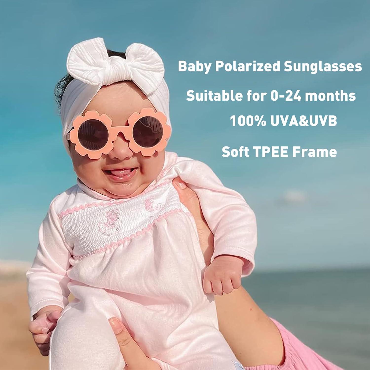 Gafas de sol polarizadas para bebés Morado Mate 0-24 meses