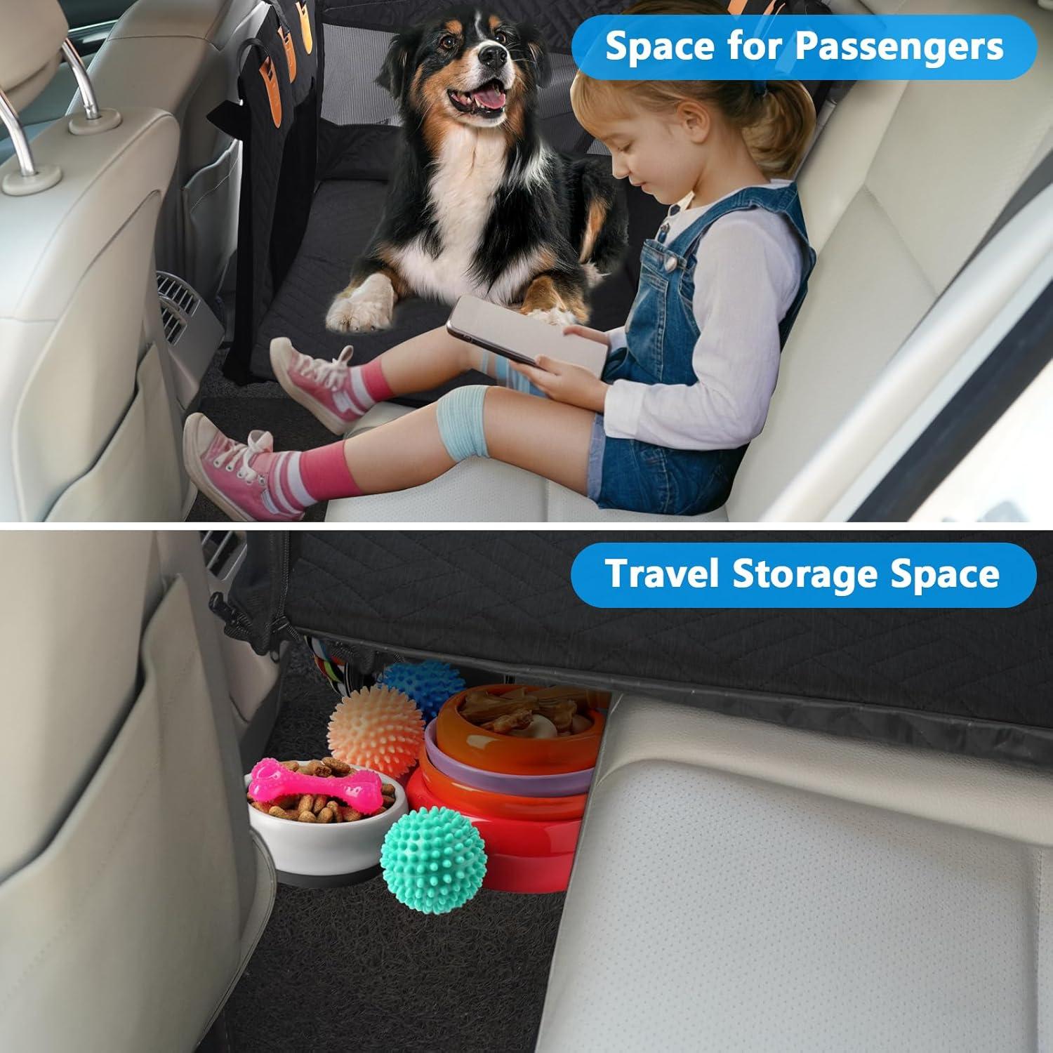 Asiento de Coche para Perros XUYEDOGLSH GZD2-BK Antideslizante