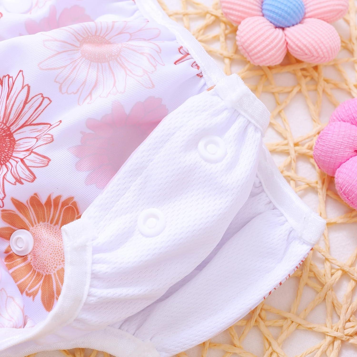 Paquete de 3 Pañales de Natación Reutilizables Bebé 0-3 Años