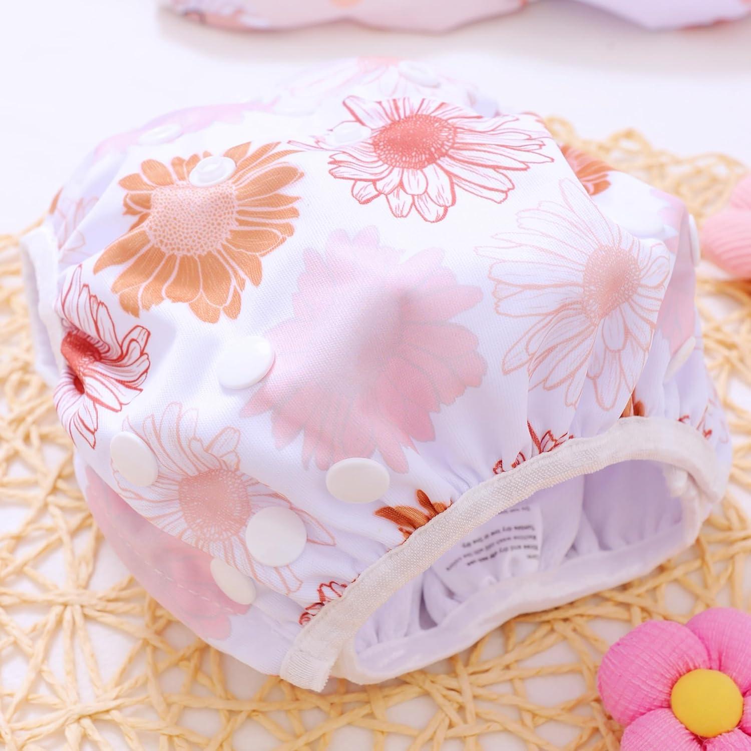 Paquete de 3 Pañales de Natación Reutilizables Bebé 0-3 Años