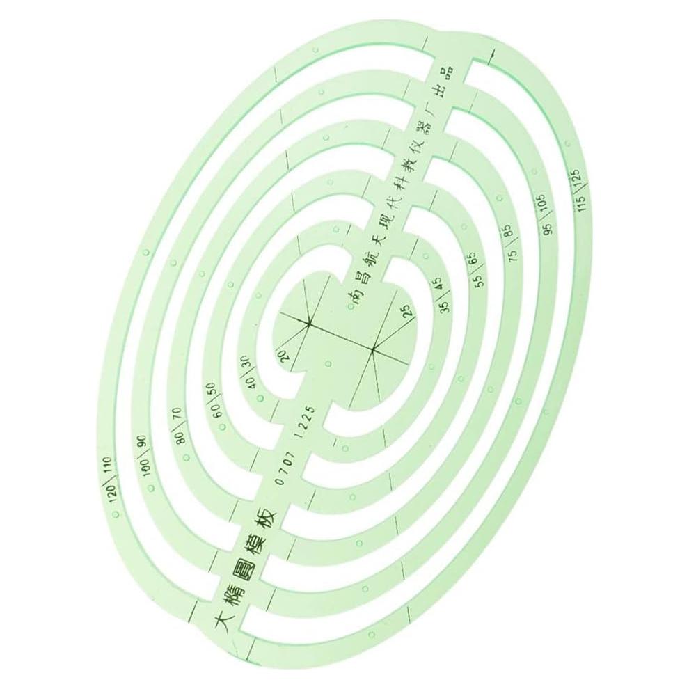 Plantilla de Dibujo Ovalada Milageto 20 x 10 cm Plástico