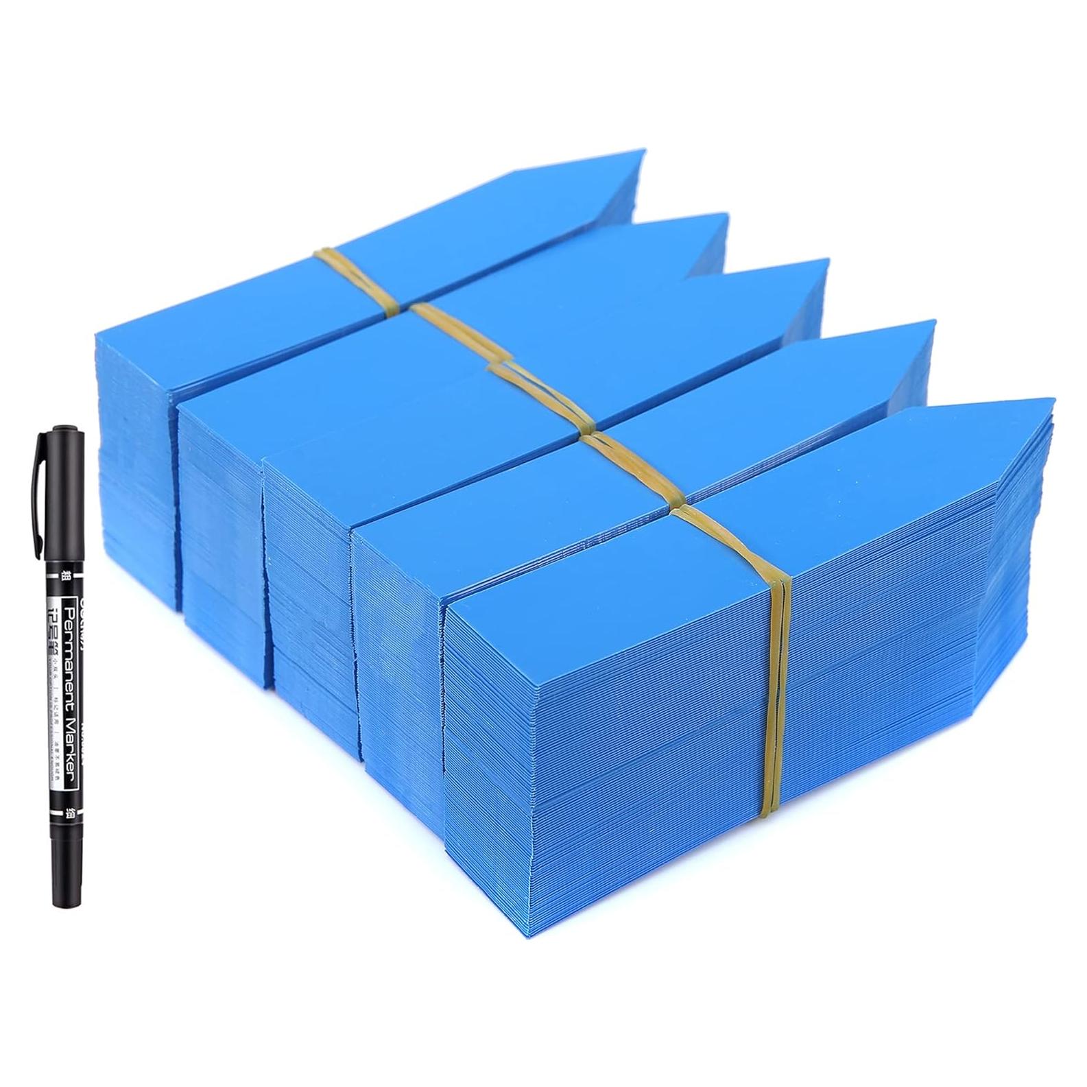 Etiquetas de Jardín MIHEY 1000 Pcs Azul 10x2 cm PVC