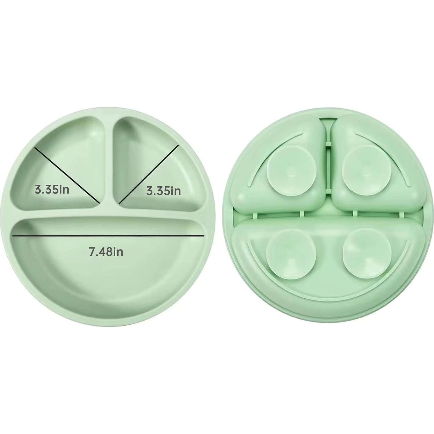 Conjunto de Alimentación de Silicona PandaEar 8 Piezas Bebés