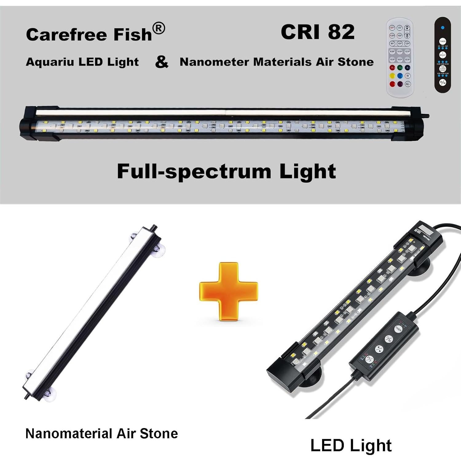 Luz LED Acuática Carefree Fish 30W Espectro Completo IP68
