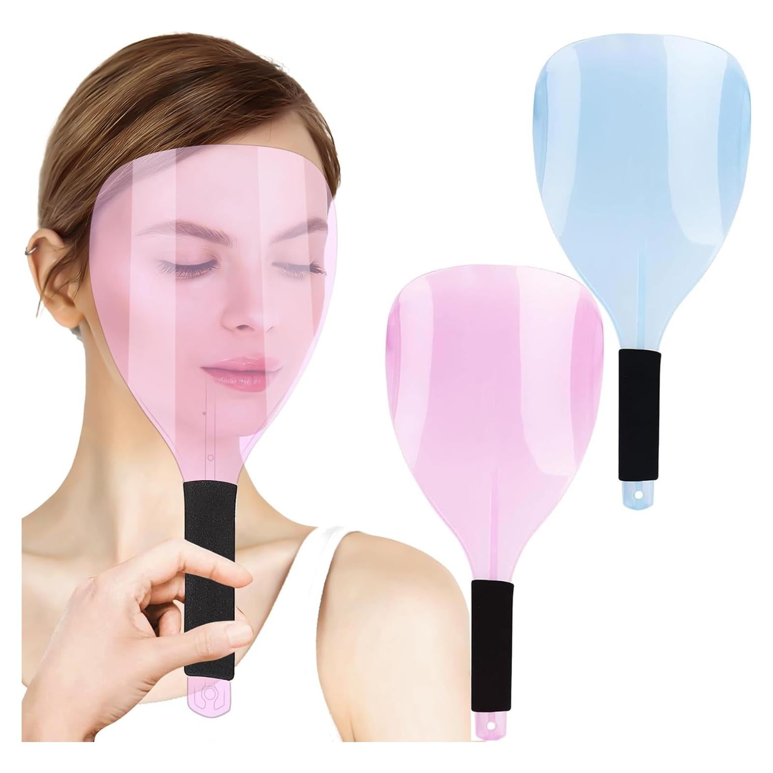 Escudo Facial AUEAR para Barbería 2 Paquetes Rosa y Azul