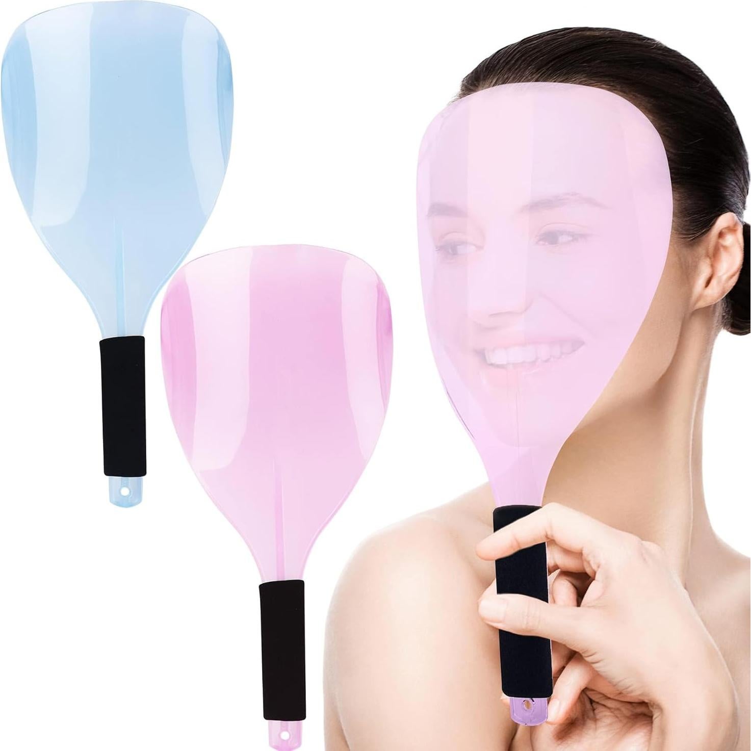 Escudo Facial AUEAR para Barbería 2 Paquetes Rosa y Azul