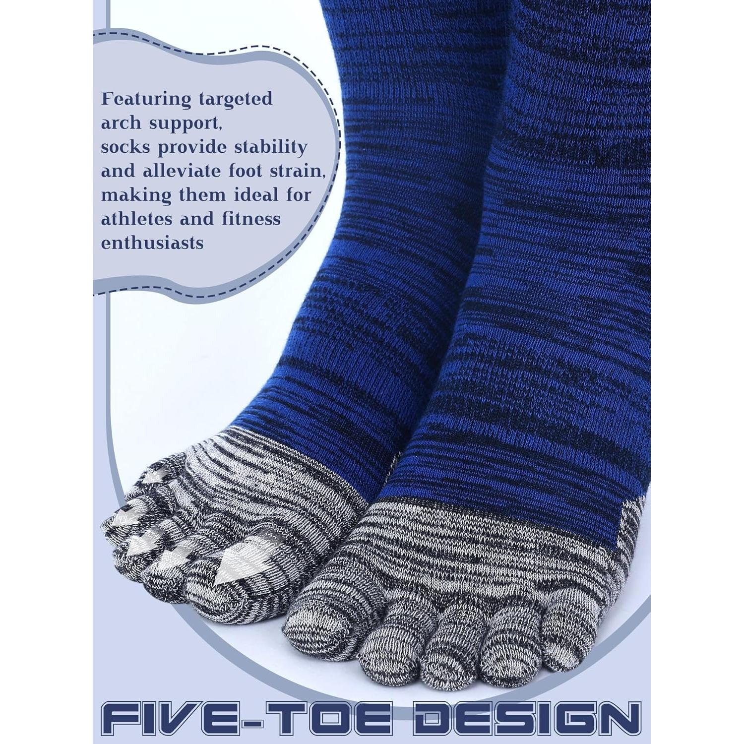 Calcetines de Dedo Unisex Algodón Transpirables 5-9