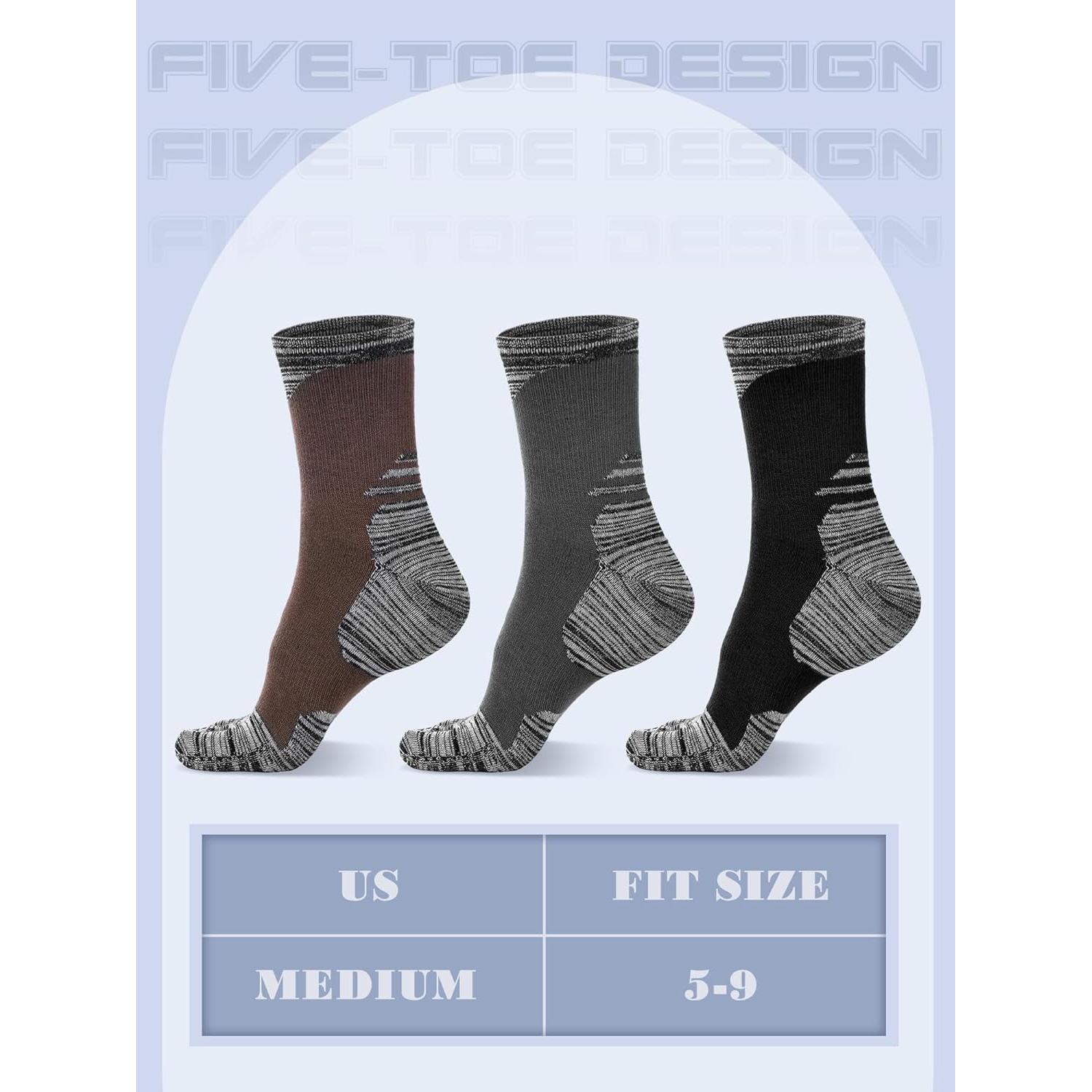 Calcetines de Dedo Unisex Algodón Transpirables 5-9