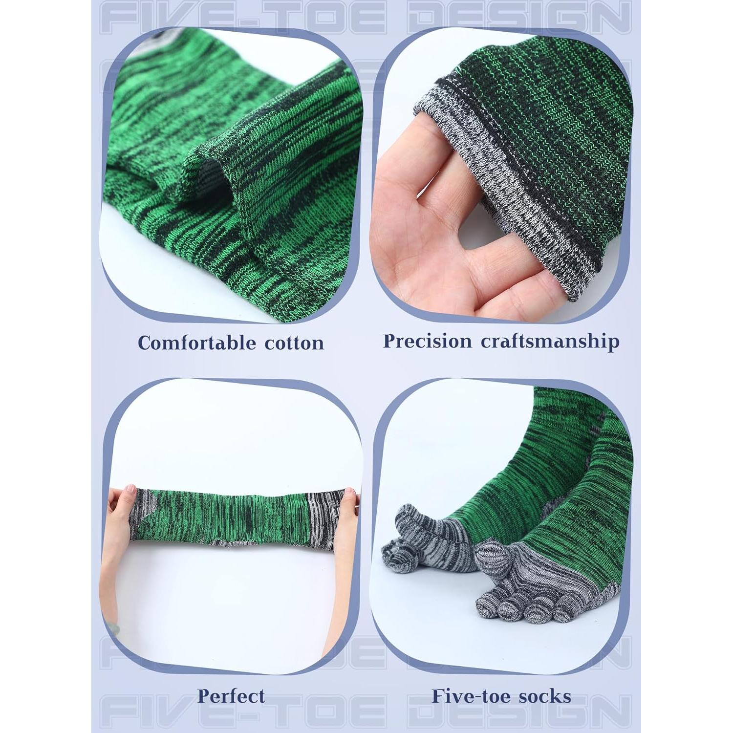 Calcetines de Dedo Unisex Algodón Transpirables 5-9