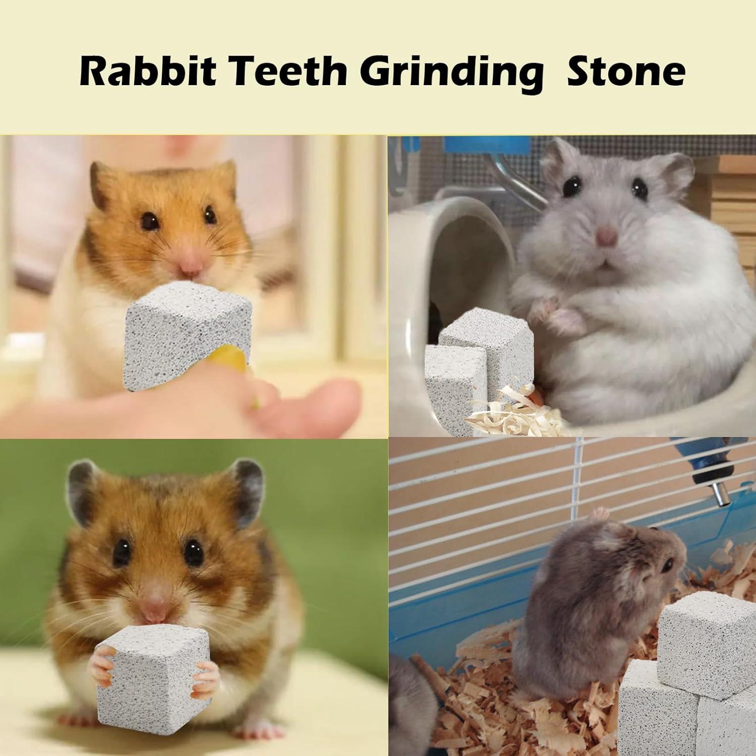 Bloques de Lava para Hámster PINVNBY - 9 Piezas, Masticar y Salud Dental