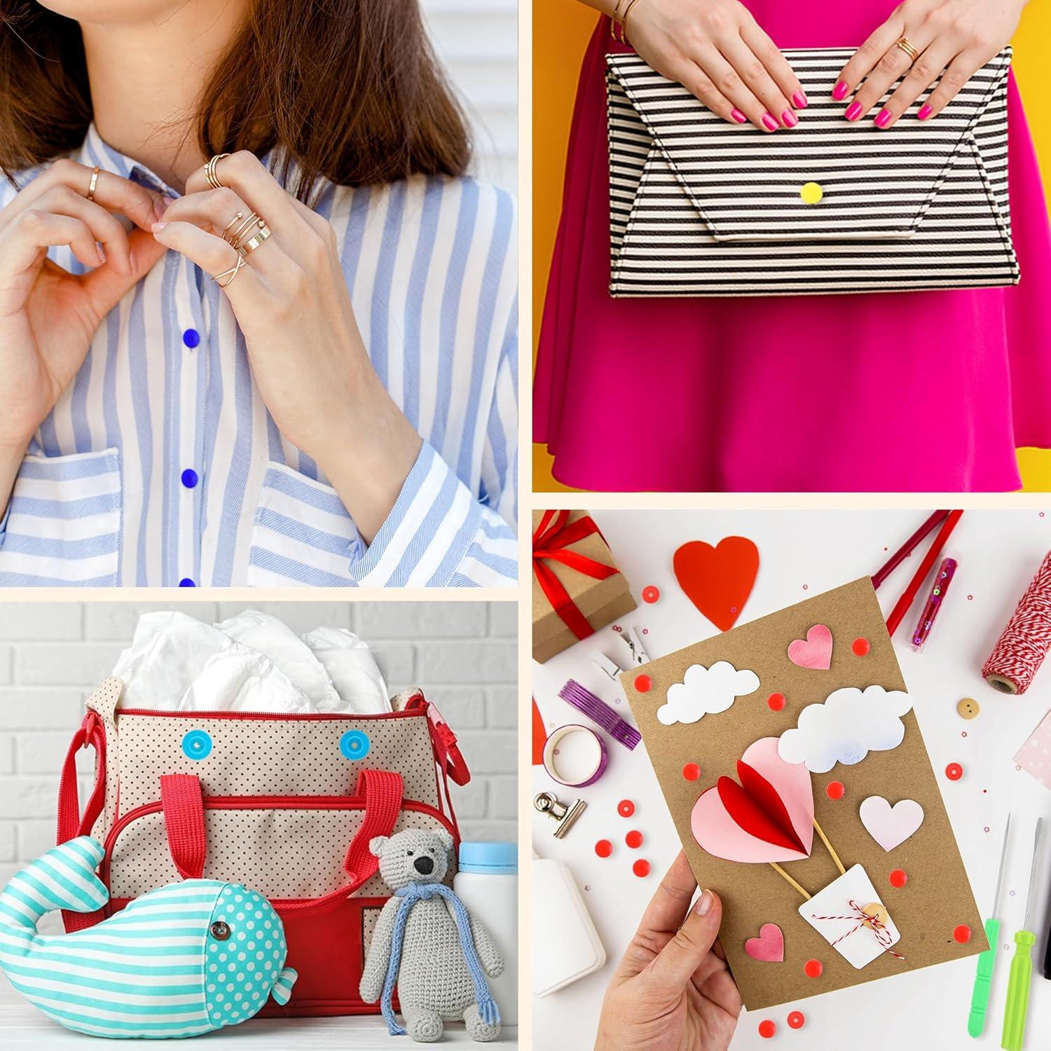 Kit de Botones a Presión Mandala Crafts T8 Aqua 14mm 100 Juegos