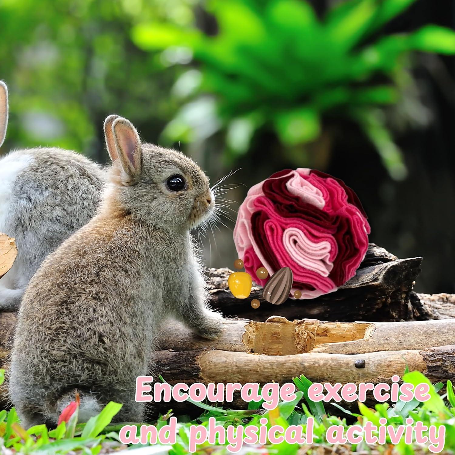 Bola de golosinas para conejos Homedy Crafts Rosa 8.13cm