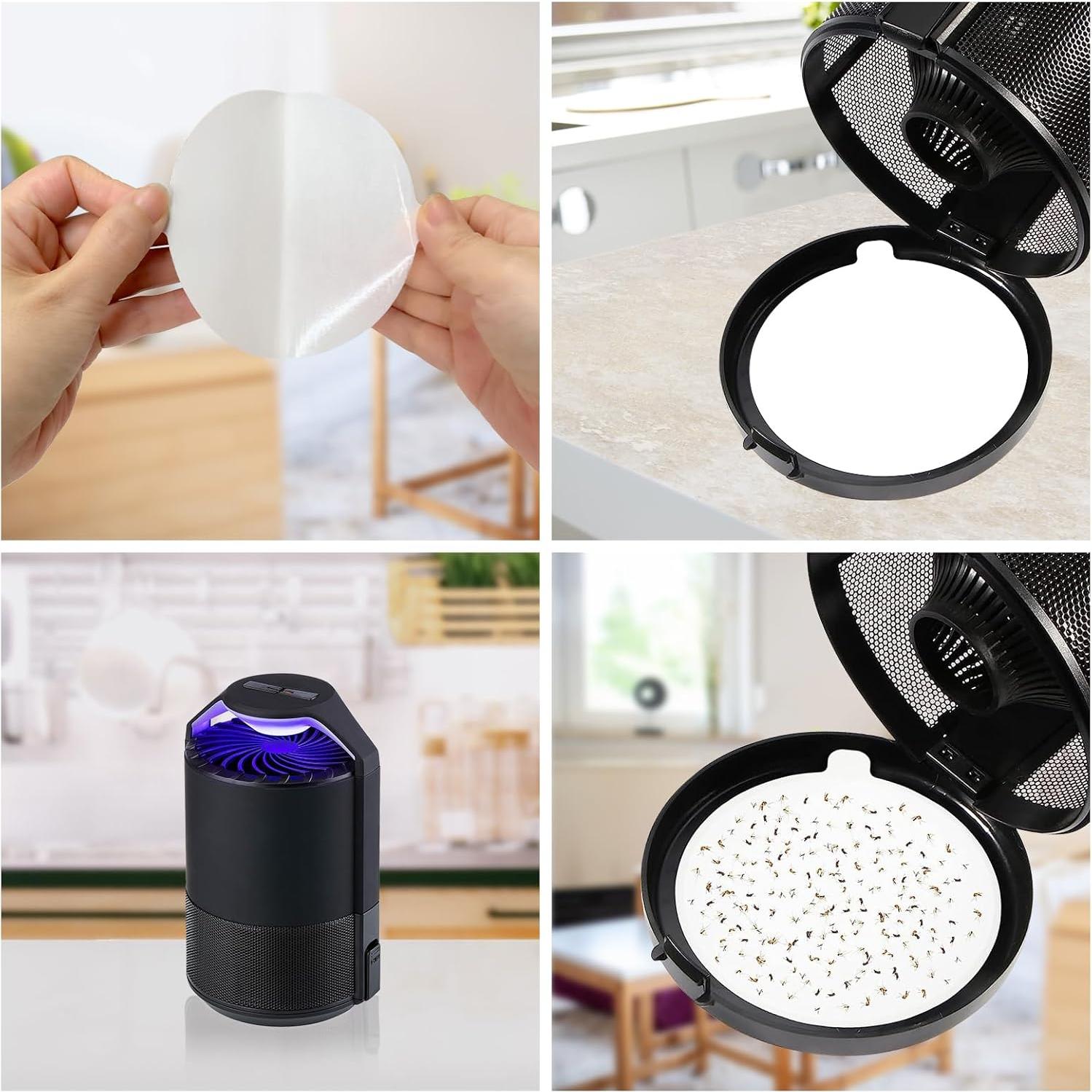 Paquete de 72 Placas Adhesivas Lousye para Trampa de Insectos